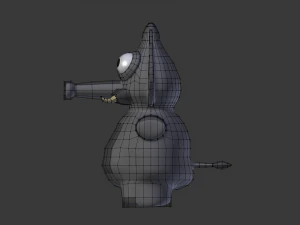 funny cartoon elephant 3D Model