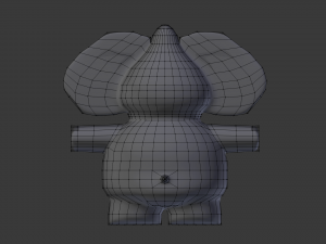 funny cartoon elephant 3D Модель