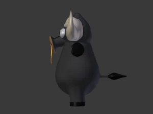 bufalo divertente del fumetto Modello 3D