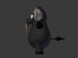 funny cartoon buffalo Modello 3D