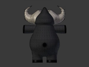 bufalo divertente del fumetto Modello 3D