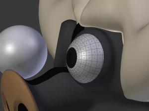 bufalo divertente del fumetto Modello 3D