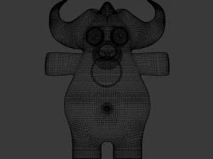 bufalo divertente del fumetto Modello 3D