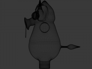 funny cartoon buffalo Modello 3D