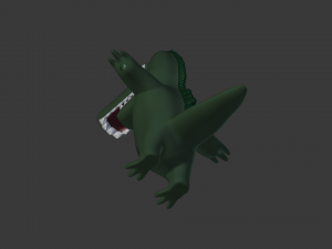 funny cartoon crocodile Modelo 3D