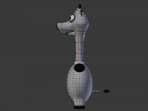 funny cartoon giraffe Model 3D