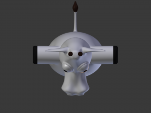 funny cartoon giraffe Model 3D