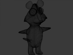 funny cartoon leopard Modèle 3D