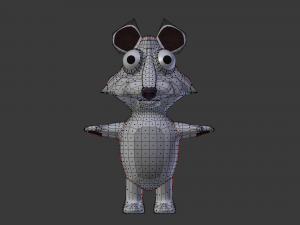 funny cartoon leopard Modèle 3D