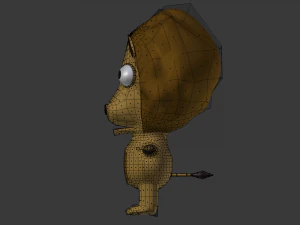 funny cartoon lion 3D Model