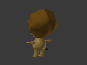 funny cartoon lion 3D Model