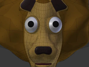 funny cartoon lion 3D Model