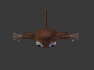 funny cartoon monkey 3D Модель