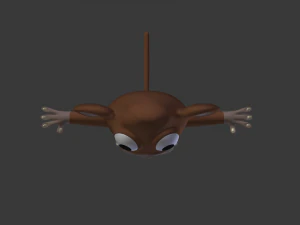 funny cartoon monkey 3D Model