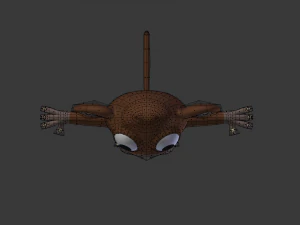 funny cartoon monkey 3D Model