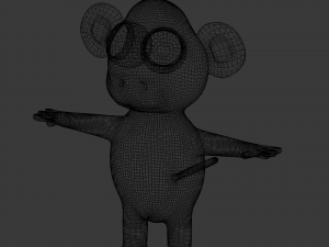 funny cartoon monkey 3D Модель
