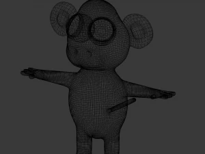 funny cartoon monkey 3D Model