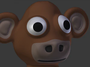 funny cartoon monkey 3D Model
