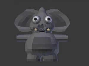 funny cartoon exotic animals collection 3D Model