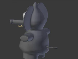 funny cartoon exotic animals collection 3D Model