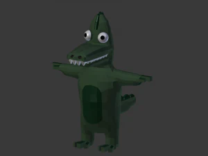 funny cartoon exotic animals collection 3D Model