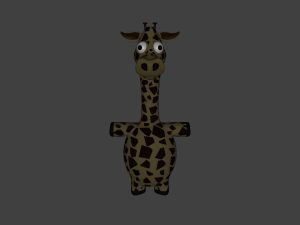 funny cartoon exotic animals collection 3Dモデル