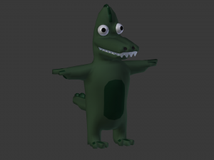 funny cartoon exotic animals collection 3Dモデル