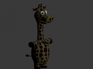 funny cartoon exotic animals collection 3Dモデル