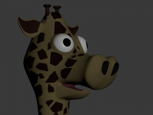 funny cartoon exotic animals collection 3Dモデル
