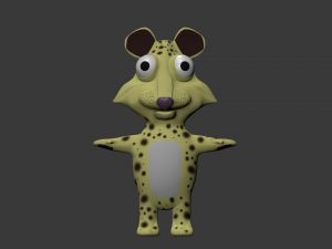 funny cartoon exotic animals collection 3Dモデル