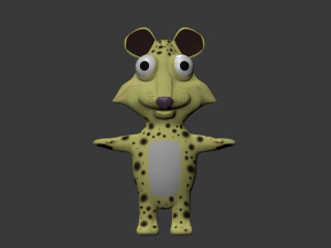 funny cartoon exotic animals collection 3D Model