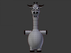 funny cartoon exotic animals collection 3Dモデル