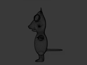 funny cartoon exotic animals collection 3D Model