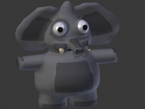funny cartoon exotic animals collection 3Dモデル