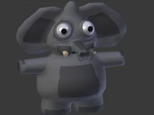 funny cartoon exotic animals collection 3D Model