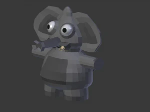 funny cartoon exotic animals collection 3D Model