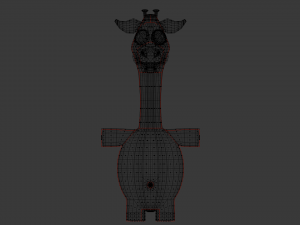 funny cartoon exotic animals collection 3Dモデル