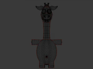 funny cartoon exotic animals collection 3D Model