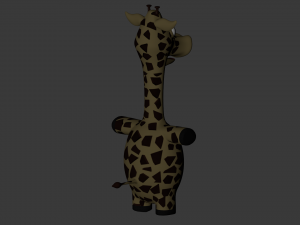 funny cartoon exotic animals collection 3Dモデル