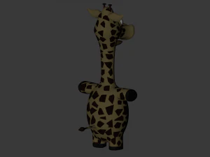 funny cartoon exotic animals collection 3D Model
