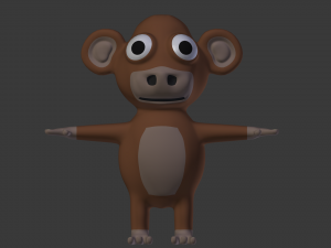 funny cartoon exotic animals collection 3Dモデル