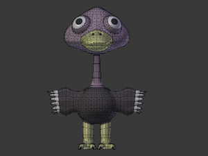 funny cartoon exotic animals collection 3Dモデル