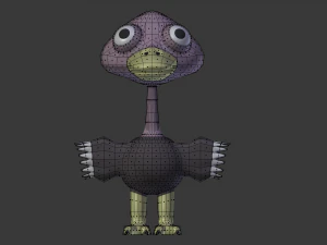 funny cartoon exotic animals collection 3D Model