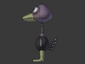 funny cartoon exotic animals collection 3D Model