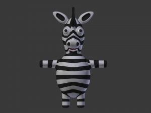 funny cartoon exotic animals collection 3Dモデル