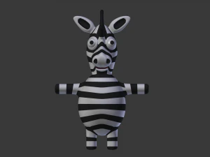 funny cartoon exotic animals collection 3D Model