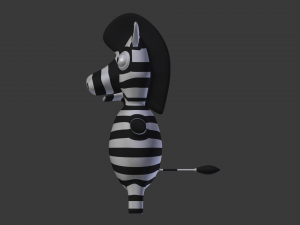 funny cartoon exotic animals collection 3Dモデル