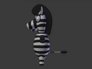 funny cartoon exotic animals collection 3D Model