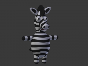 funny cartoon exotic animals collection 3Dモデル