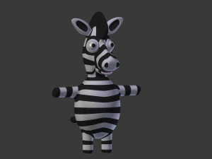 funny cartoon exotic animals collection 3D Model